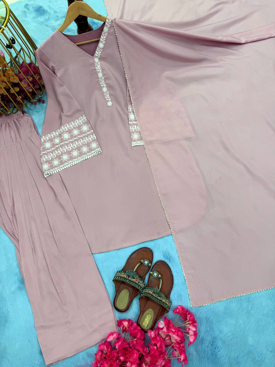 Đěsigner Party Wear Look top with farshi plazzo