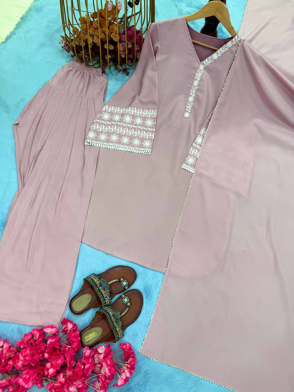 Đěsigner Party Wear Look top with farshi plazzo