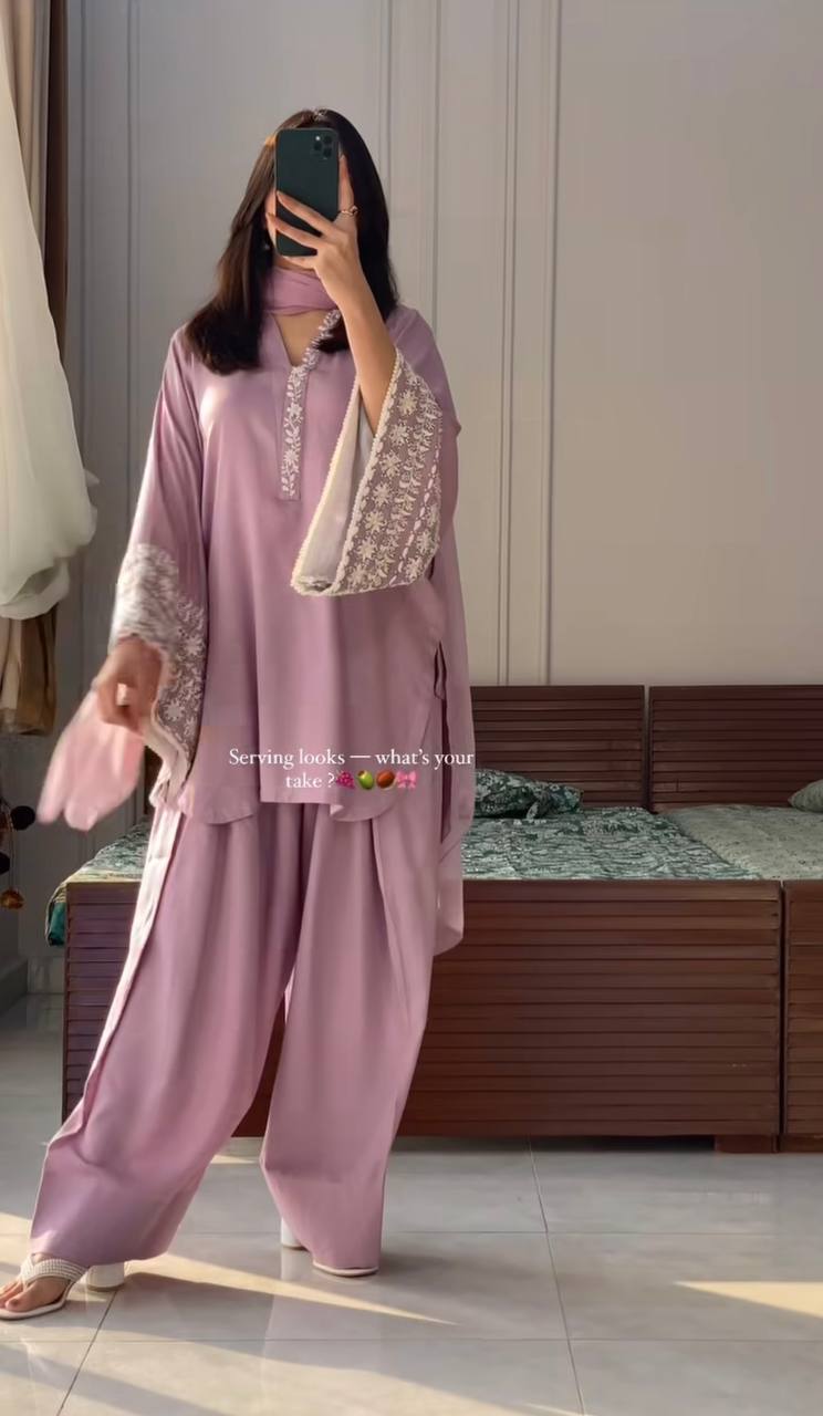 Đěsigner Party Wear Look top with farshi plazzo