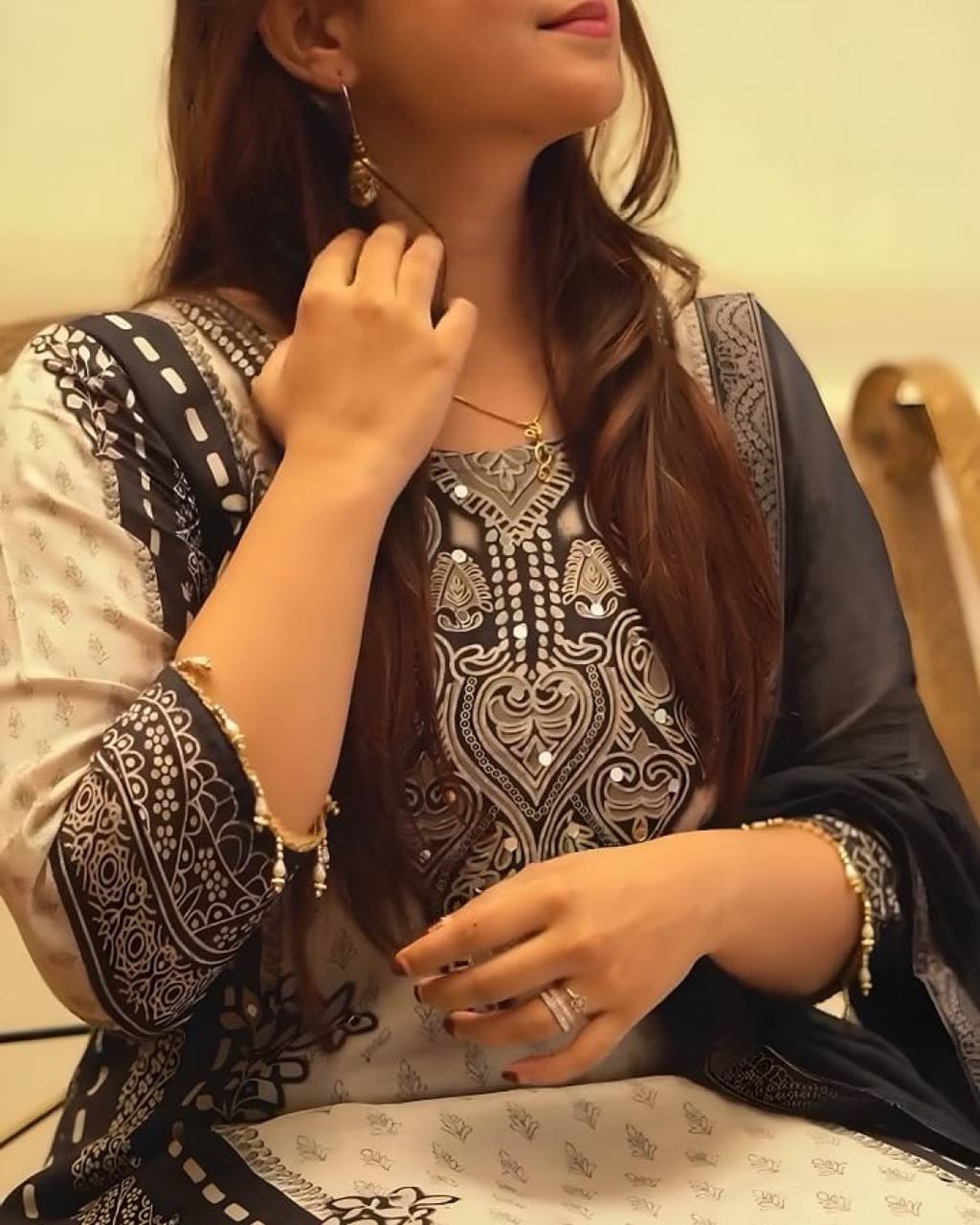 NEW READY TO WEAR COLLECTION FANCY DESIGN WITH DIGITAL PRINTED A-LINE TOP- PLAZZO WITH DUPATTA