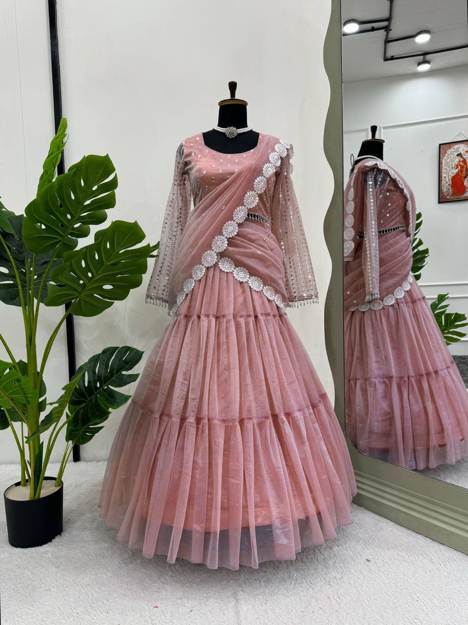 Reday to wear Lehengha saree single availability wholesale