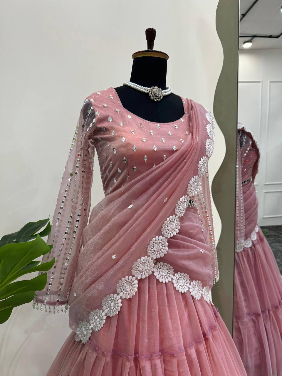 Reday to wear Lehengha saree single availability wholesale