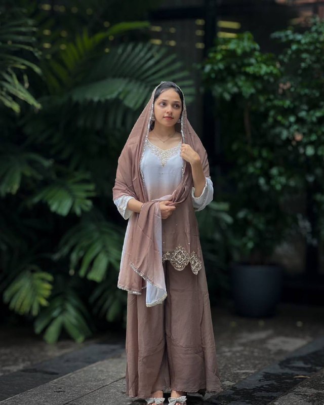 NEW READY TO WEAR COLLECTION WITH EMBROIDERY WORK TOP - PLAZZO WITH DUPATTA single available wholesale