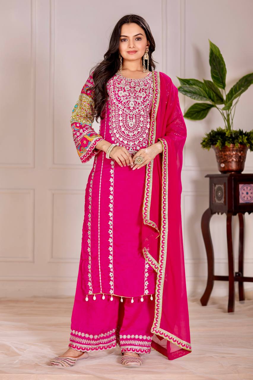 pakistani suits EMBROIDERY SEQUENCES WORK WITH REAL MIRROR pakistani suits