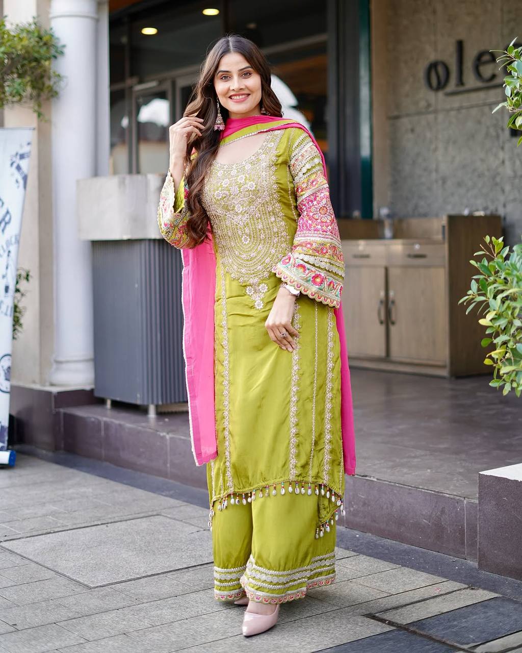pakistani suits EMBROIDERY SEQUENCES WORK WITH REAL MIRROR pakistani suits