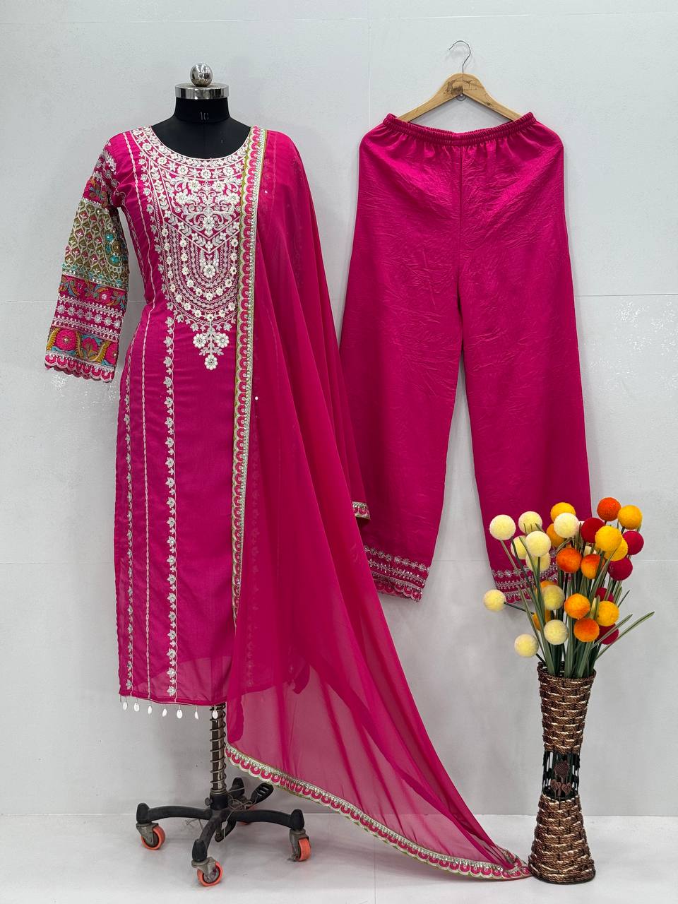 pakistani suits EMBROIDERY SEQUENCES WORK WITH REAL MIRROR pakistani suits