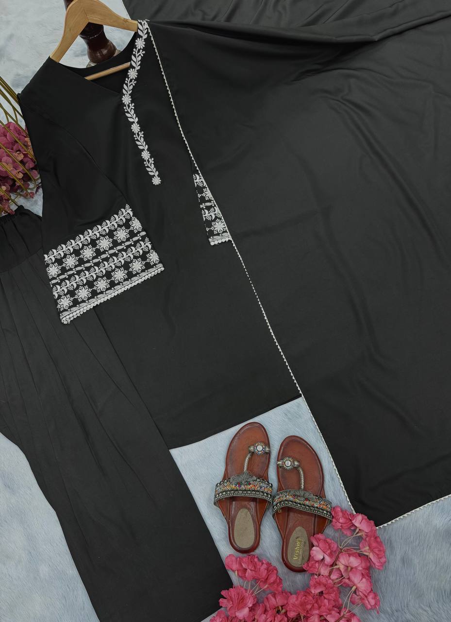 Đěsigner Party Wear Look top with farshi plazzo