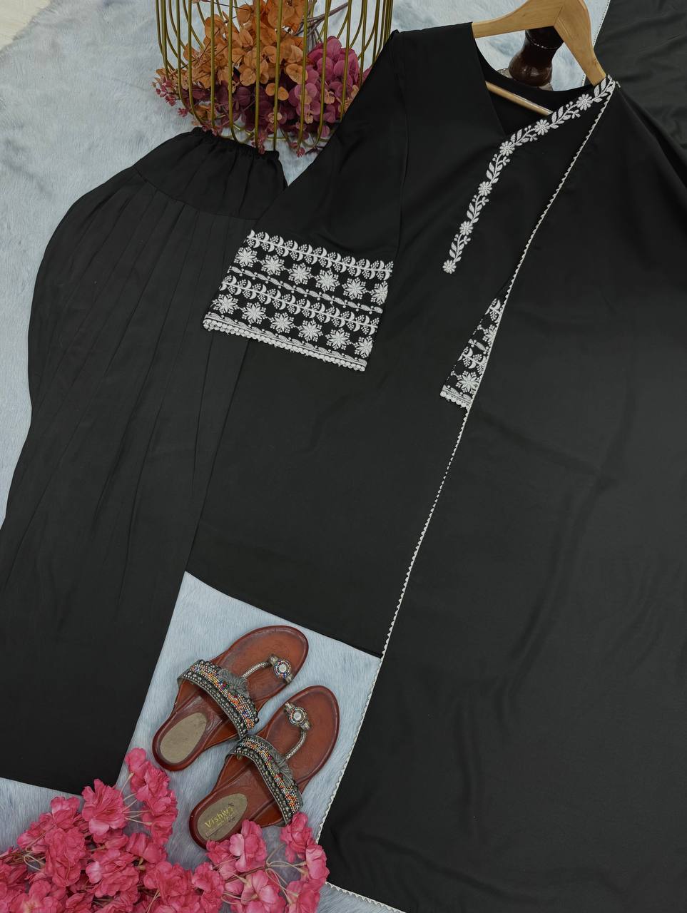 Đěsigner Party Wear Look top with farshi plazzo