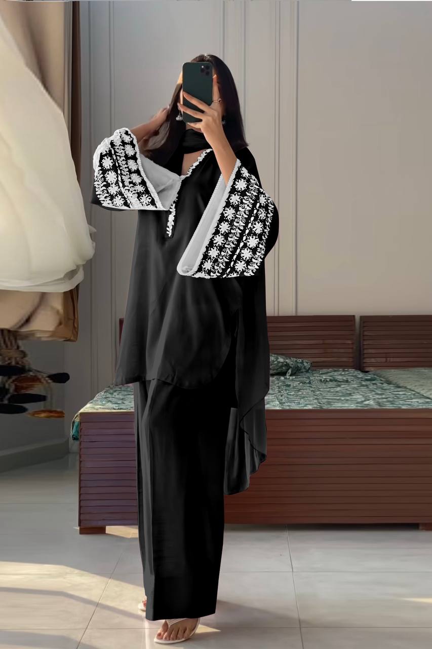 Đěsigner Party Wear Look top with farshi plazzo