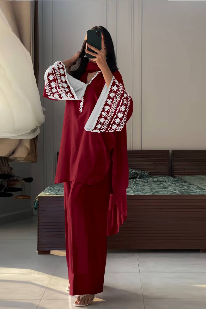 Đěsigner Party Wear Look top with farshi plazzo