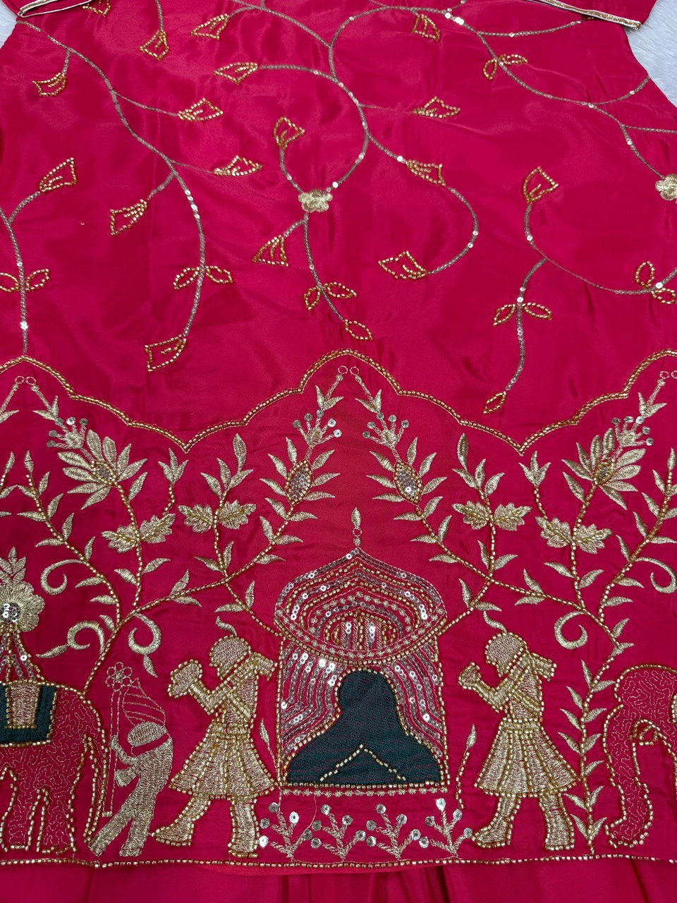 top lehengha & duppata Natural crep silk