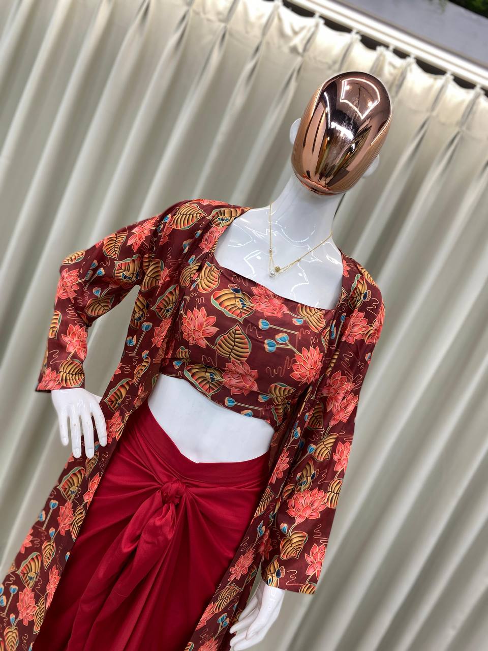 anjali arora THREE PIECE WESTERN OUTFIT FOR TRENDY WEDDING SEASON single available wholesale