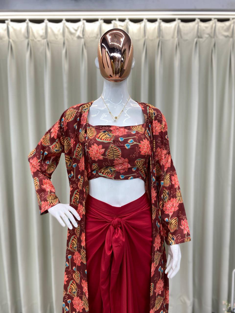 anjali arora THREE PIECE WESTERN OUTFIT FOR TRENDY WEDDING SEASON single available wholesale