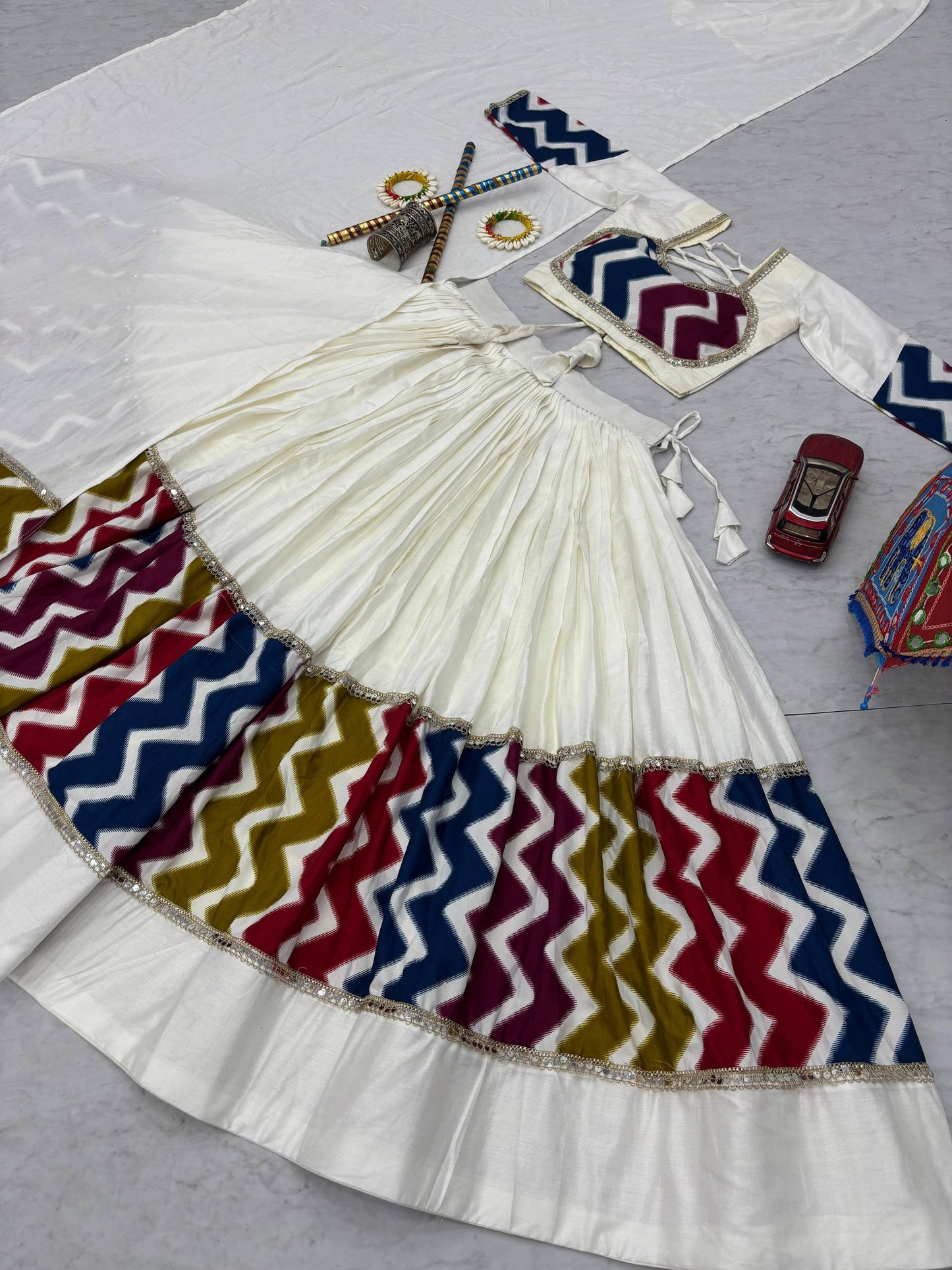 Navratri Special Pure Cotton Lehenga Choli single available wholesale