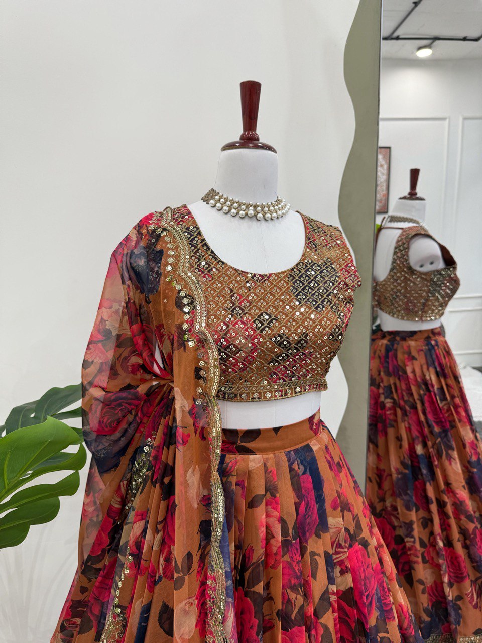 Hevay Boutiq Collection Lehengha details Tabby Orgnza with Digital print