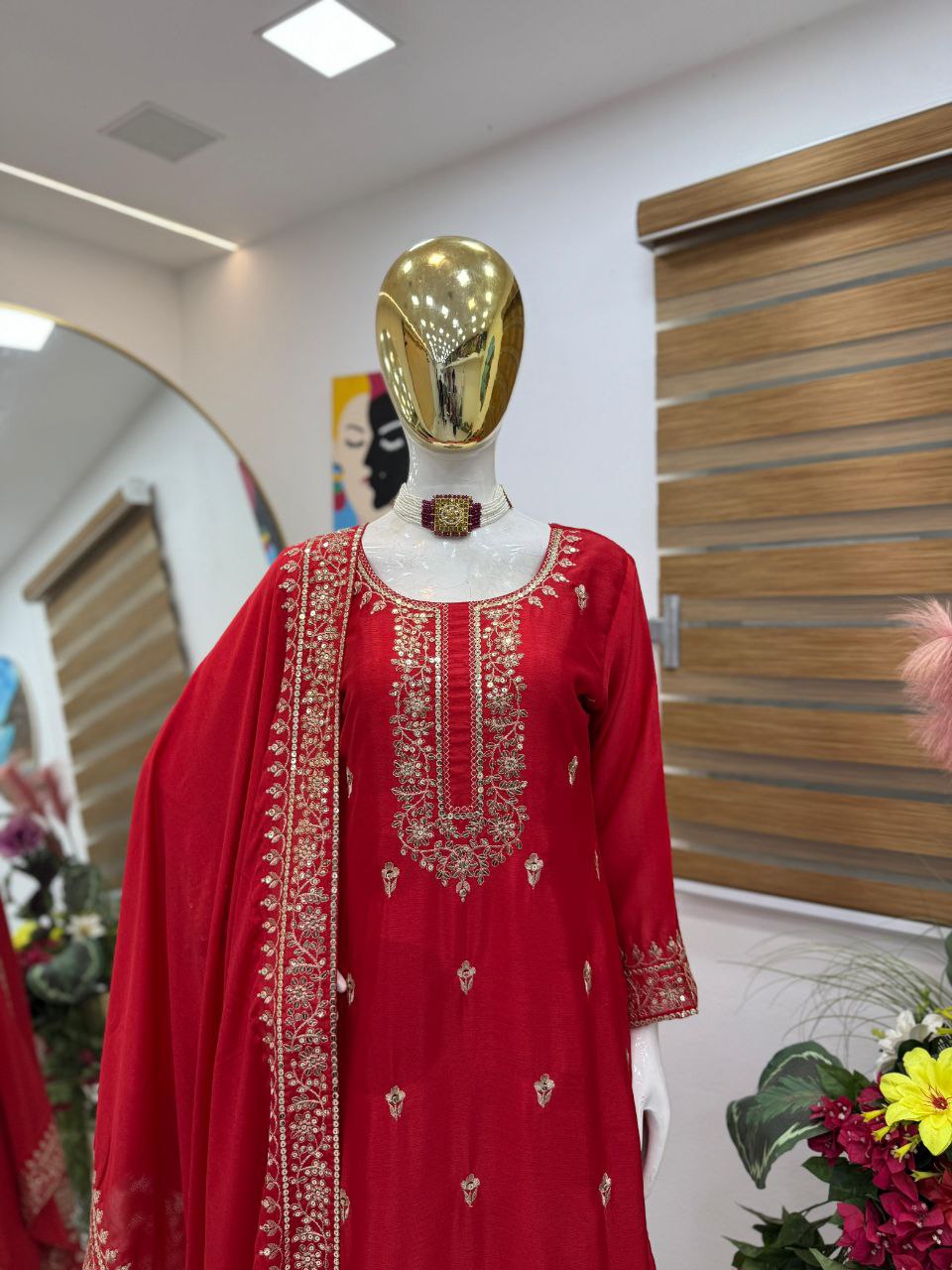 New Designer Party Sharara Suit & Dupatta Set single available wholesale