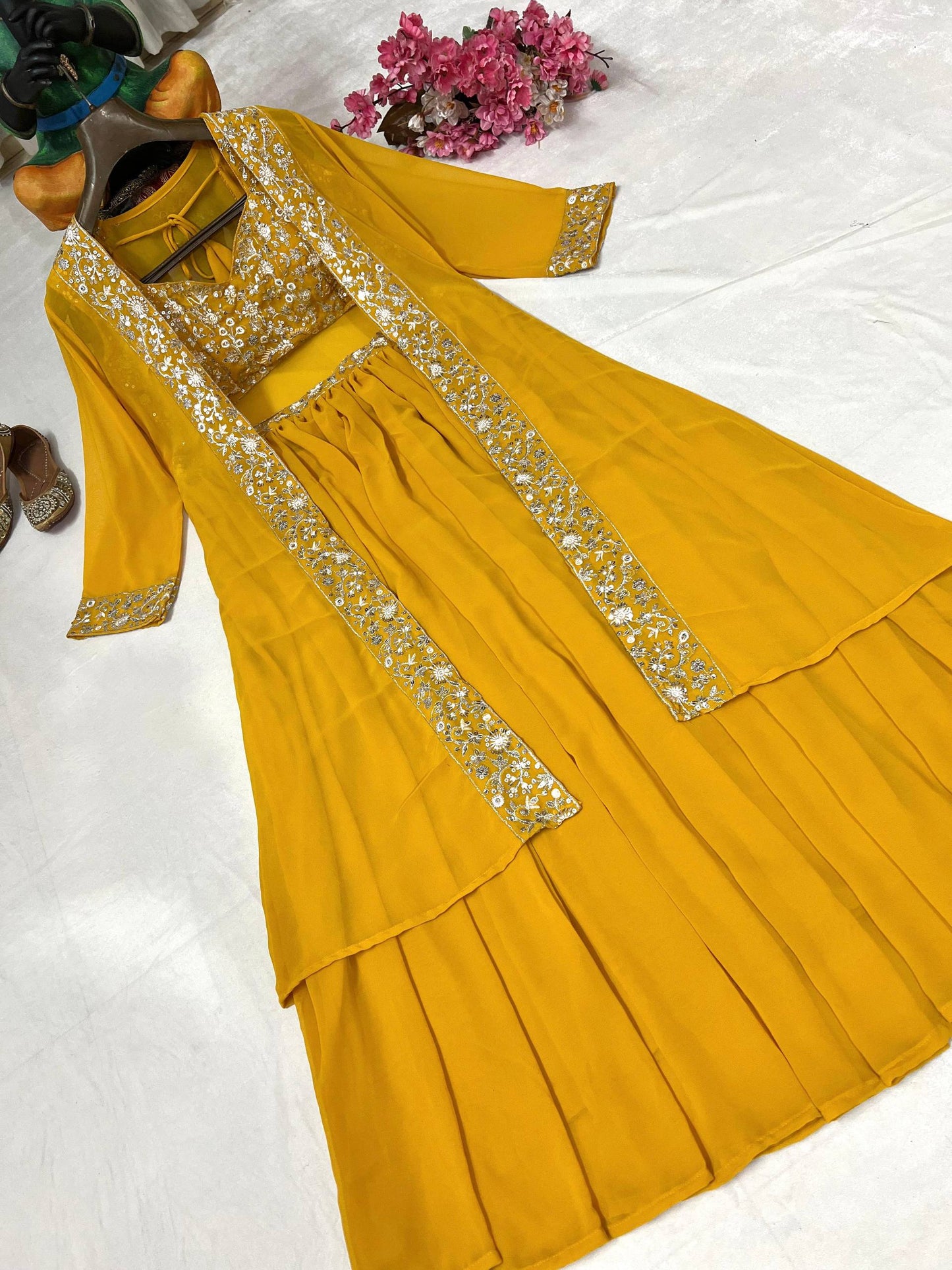 INDOWESTERN LEHENGA CHOLI SET single available wholesale