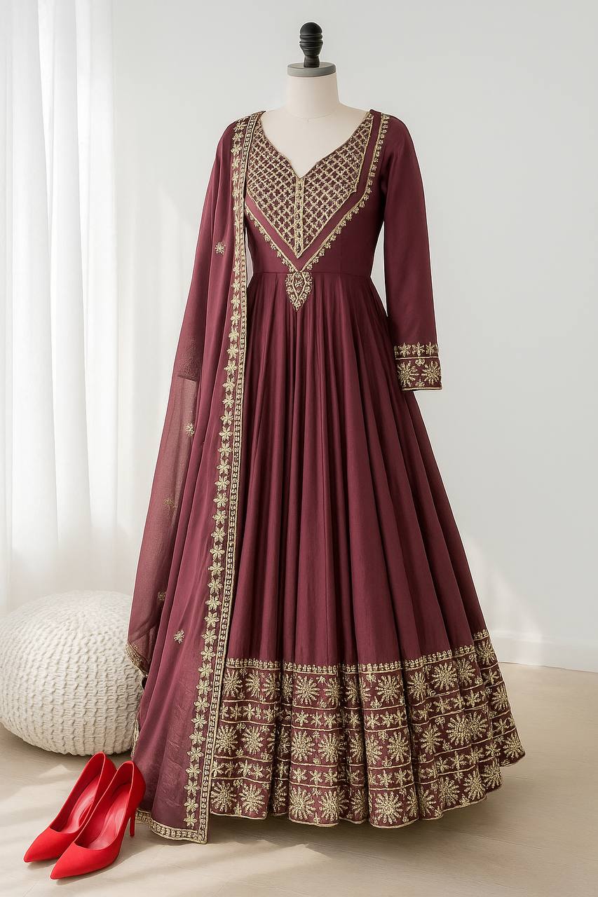 New Designer Collection In Roman simmer silk With Embroidery Work Top-Bottom And Dupatta Set Fully Stitched Ready To Wear single available wholesale