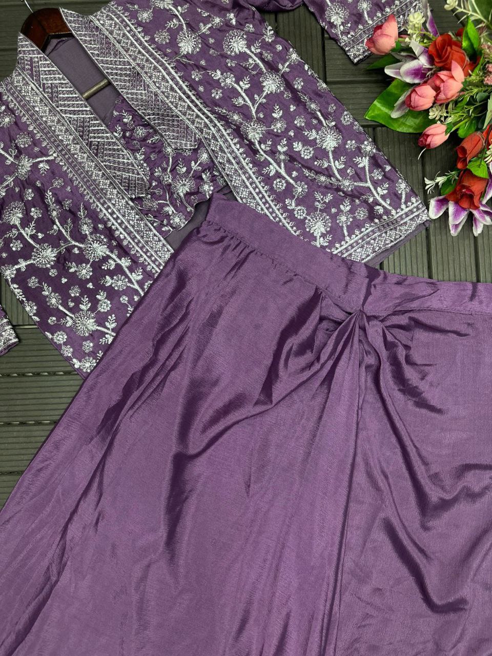 Trending Party Wear Koti with Plazzo 8