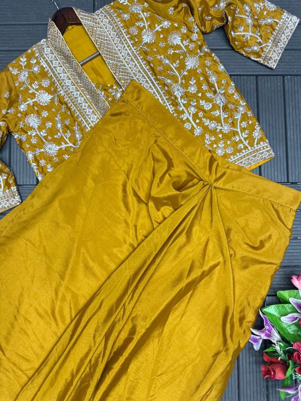 Trending Party Wear Koti with Plazzo 8