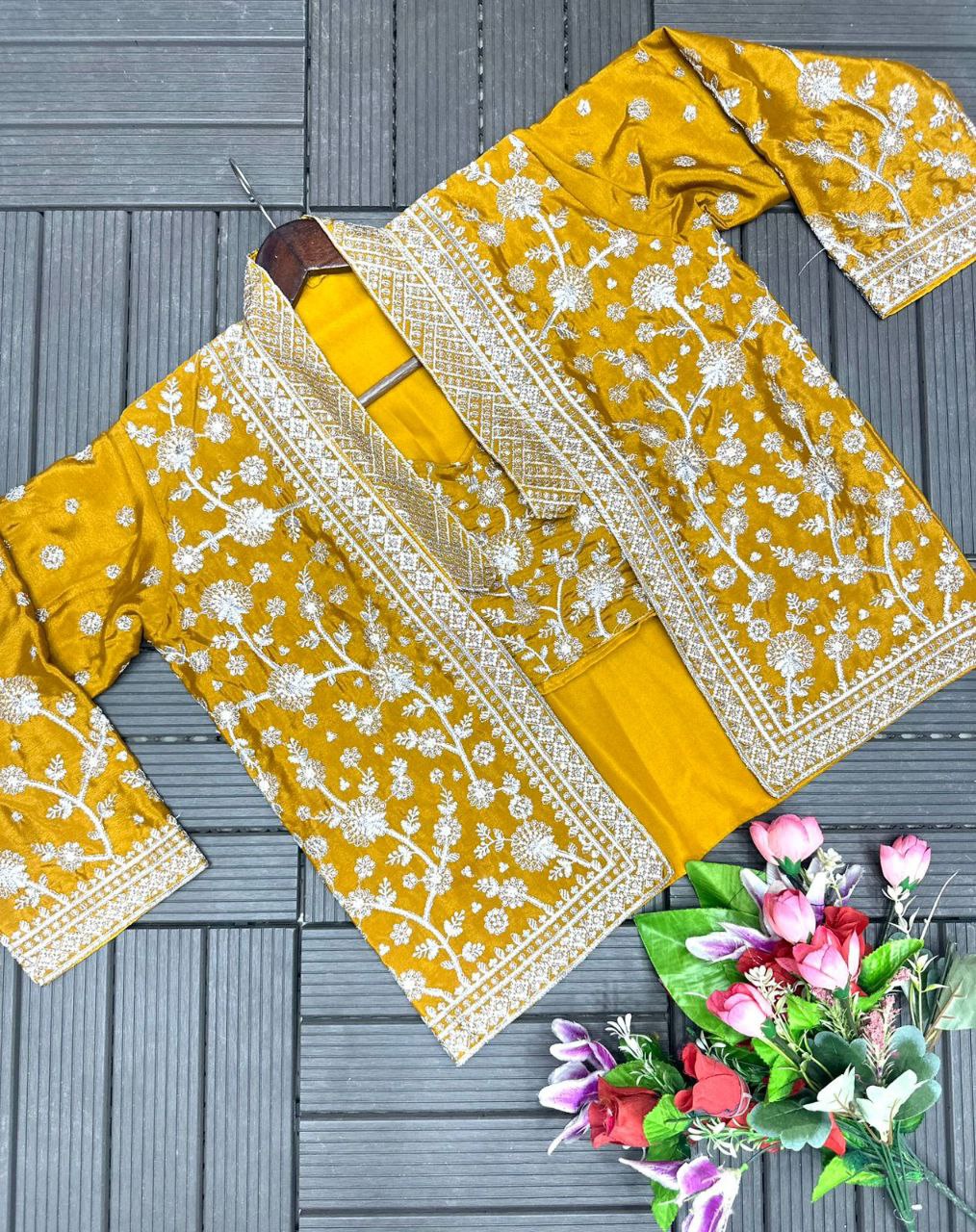 Trending Party Wear Koti with Plazzo 8