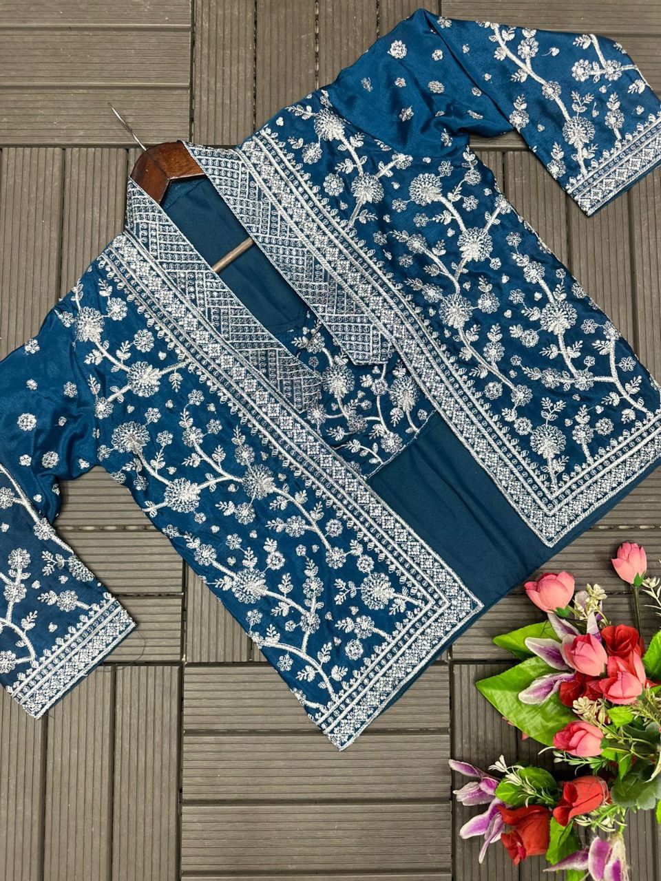 Trending Party Wear Koti with Plazzo 8