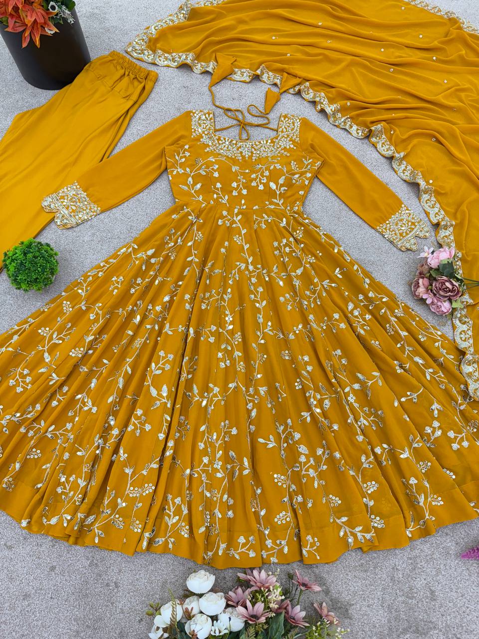 Women’s Ethnic Anarkali Gown single available wholesale
