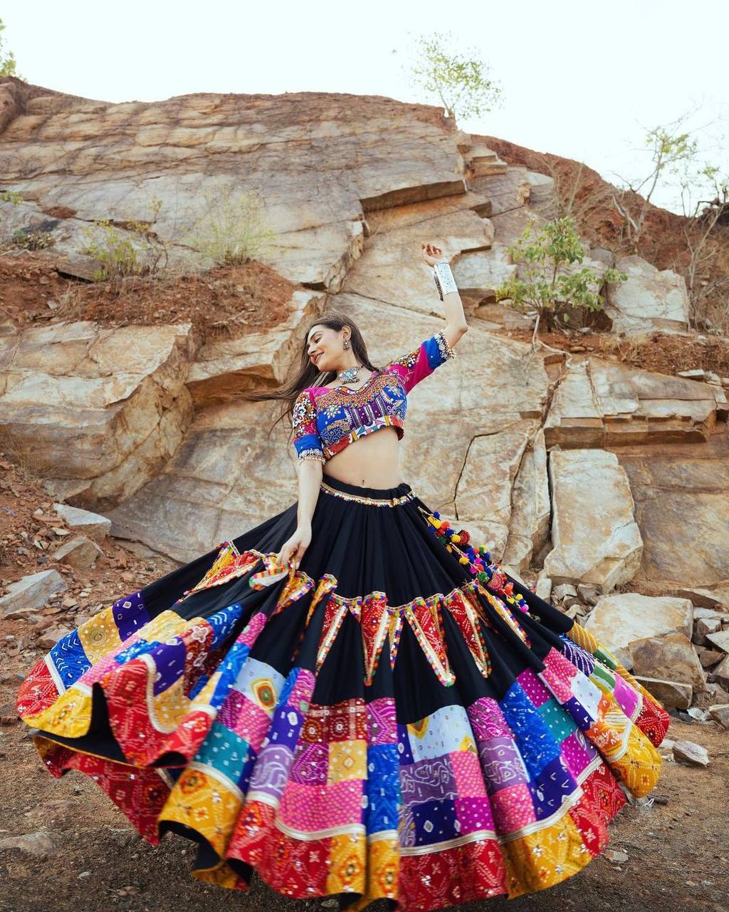 NEW DESIGNER PRINTED LAHENGA CHOLI