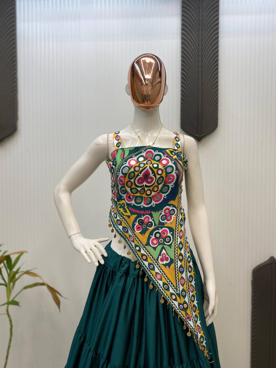 NAVARATRI SEASON OUR EXCLUSIVE FULL STITCHED LEHENGA CHOLI single available wholesale