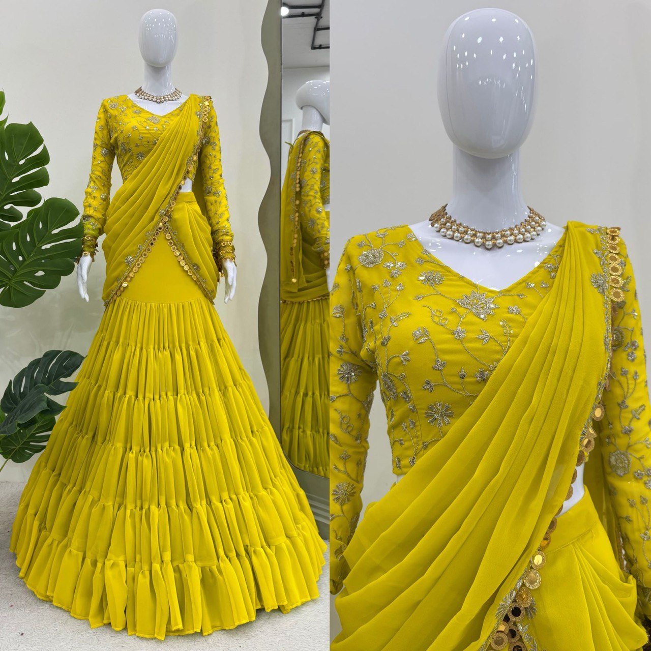 wedding Reday to wear Lehengha saree