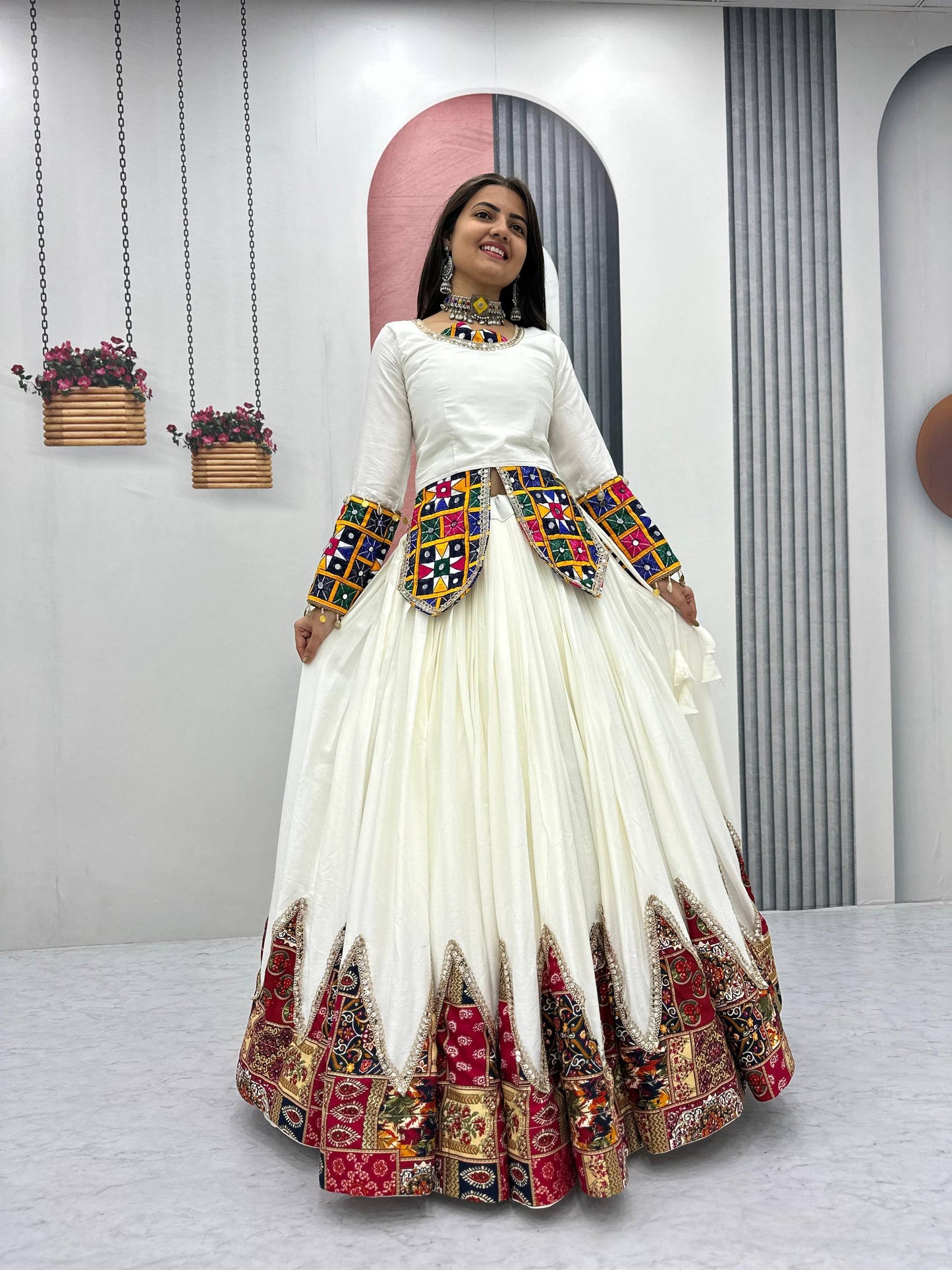 Navratri Special Pure Cotton Lehenga Choli single available wholesale