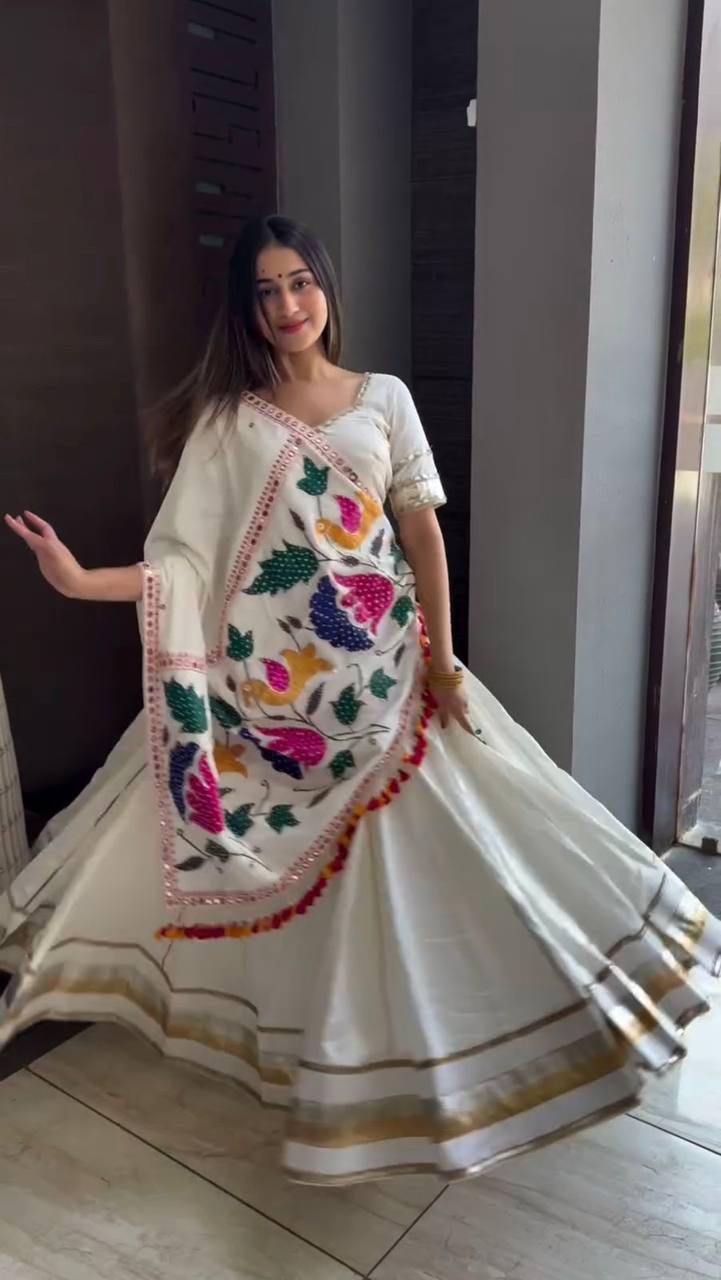 NAVARATRI SEASON OUR EXCLUSIVE FULL STITCHED LEHENGA CHOLI single available wholesale