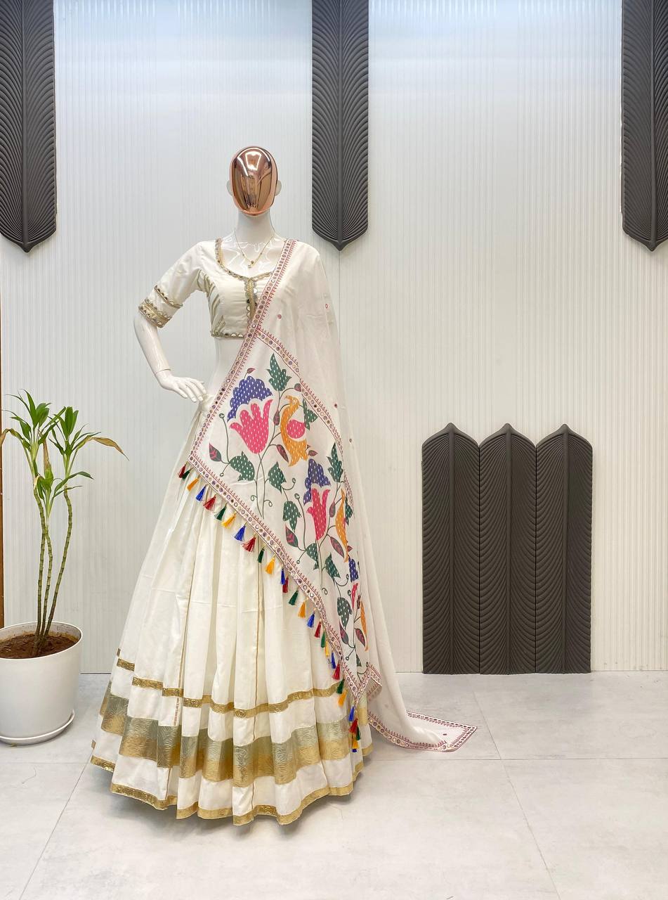 NAVARATRI SEASON OUR EXCLUSIVE FULL STITCHED LEHENGA CHOLI single available wholesale