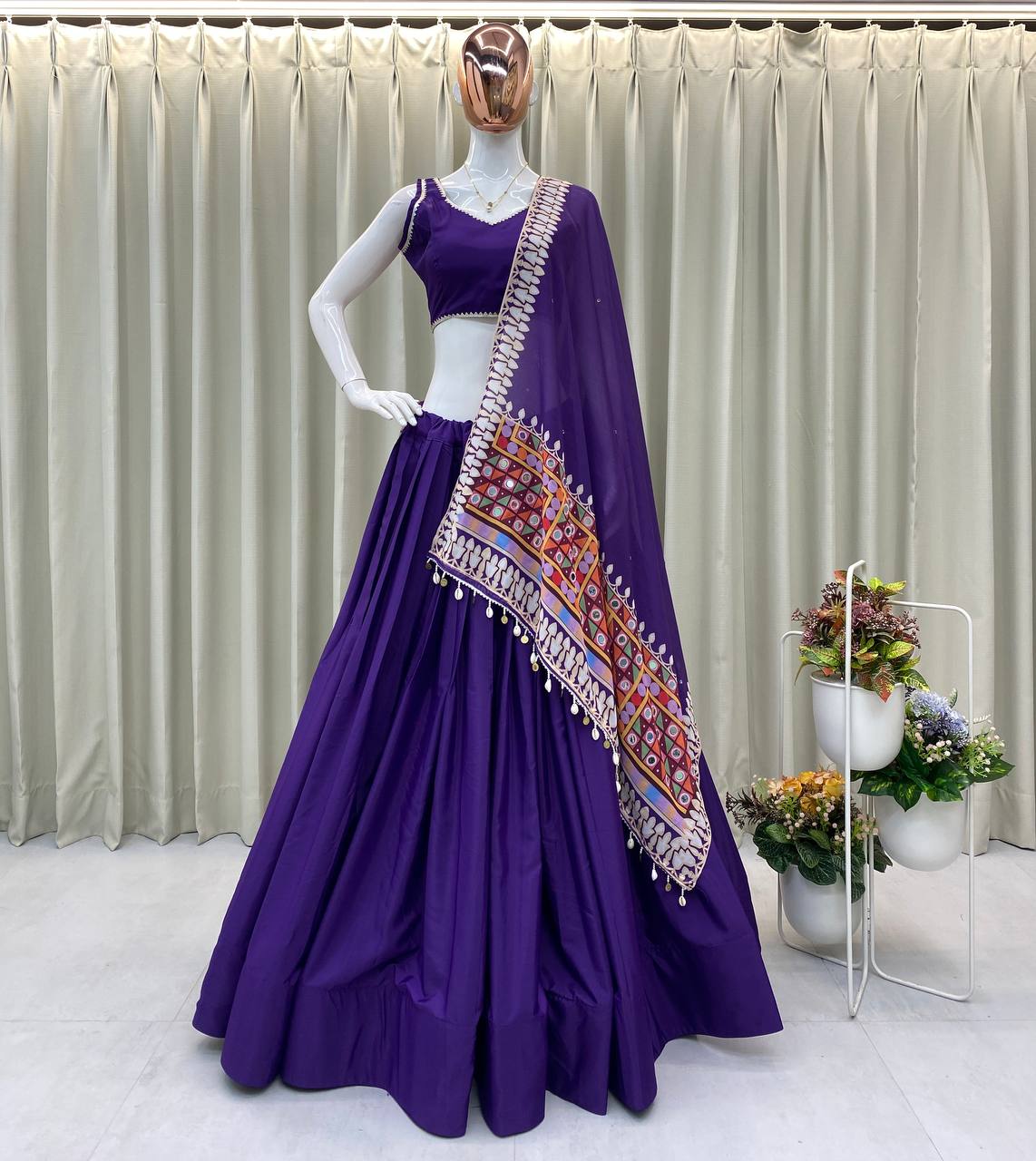 NAVARATRI SEASON OUR EXCLUSIVE FULL STITCHED LEHENGA CHOLI single available wholesale
