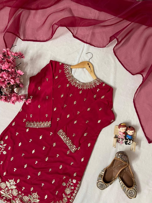 FARSI KURTI-PLAZZO SET single available wholesale