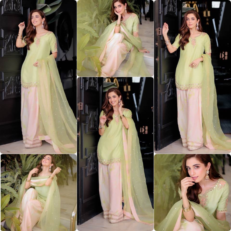 Đěsigner Party Wear Look Pur Natural Crepe Top & Farshi Palazzo With Dupatta set*