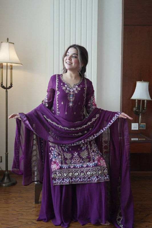GOWN PANT PAIR KURTI ,PLAZZO AND DUPATTA