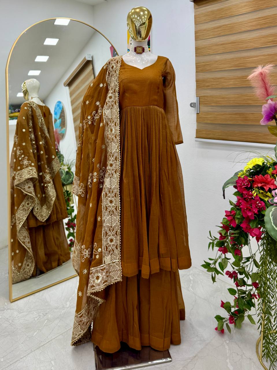 New Designer Party Sharara Suit & Dupatta Set