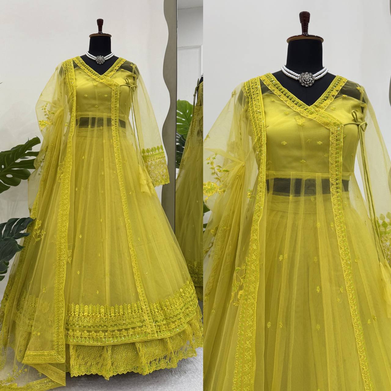 Kediya style shrug lehenga