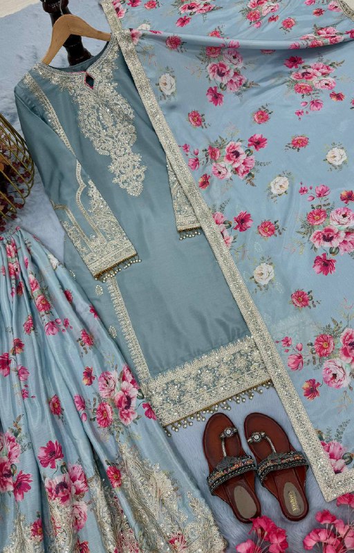 DESIGNER READYMADE TOP PLAZZO & DUPATTA COLLECTIONS