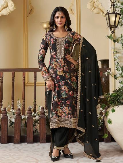 NEW READY TO WEAR COLLECTION FANCY DESIGN WITH DIGITAL PRINTED TOP - PENT WITH DUPATTA