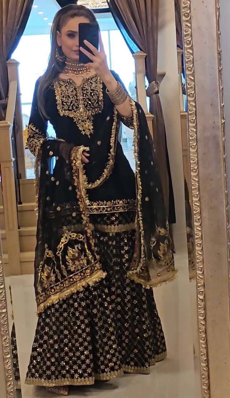 New Designer Party Wear Look Top-Plazzo and Dupatta With Heavy Embroidery Work