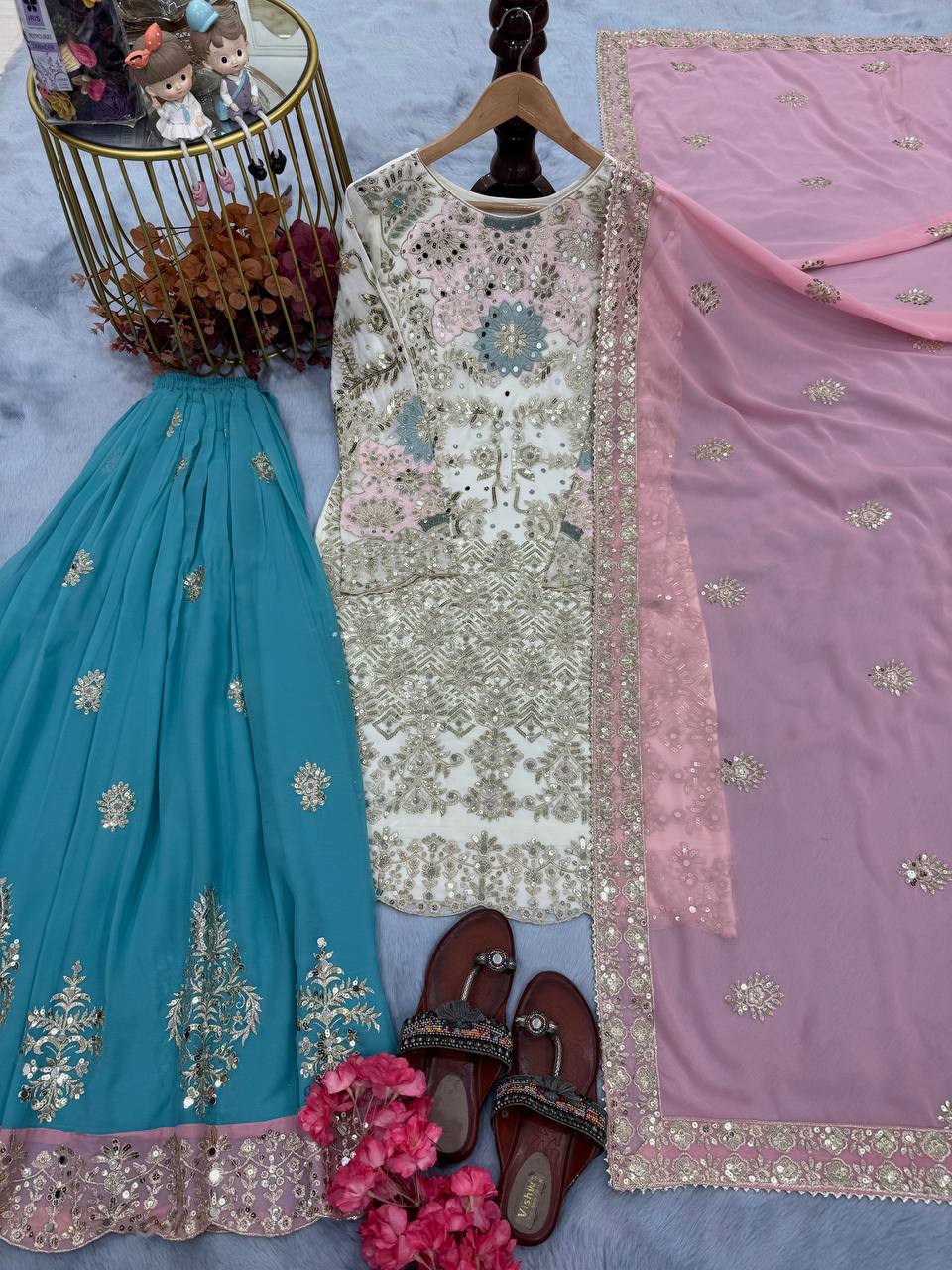 pakistani READYMADE TOP PLAZZO & DUPATTA COLLECTIONS