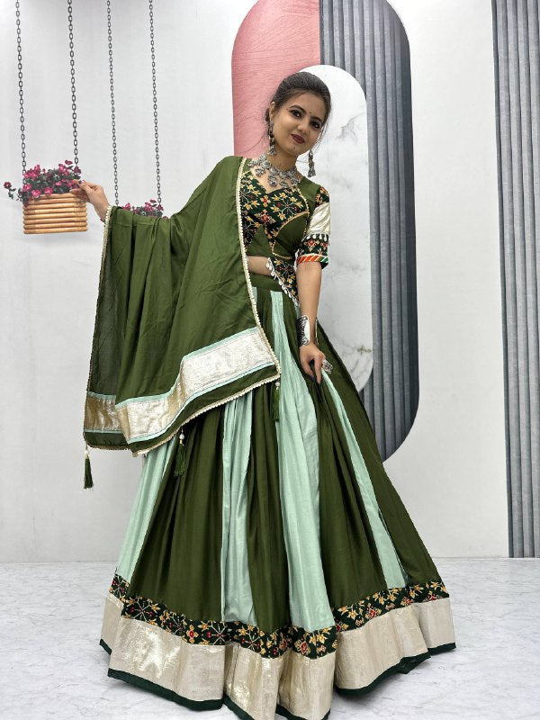 Navratri Special Pure Cotton Lehenga Choli with 6 Meter Big Flair