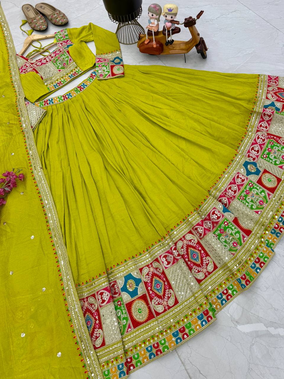New Designer Party Lehenga Choli & Dupatta Set