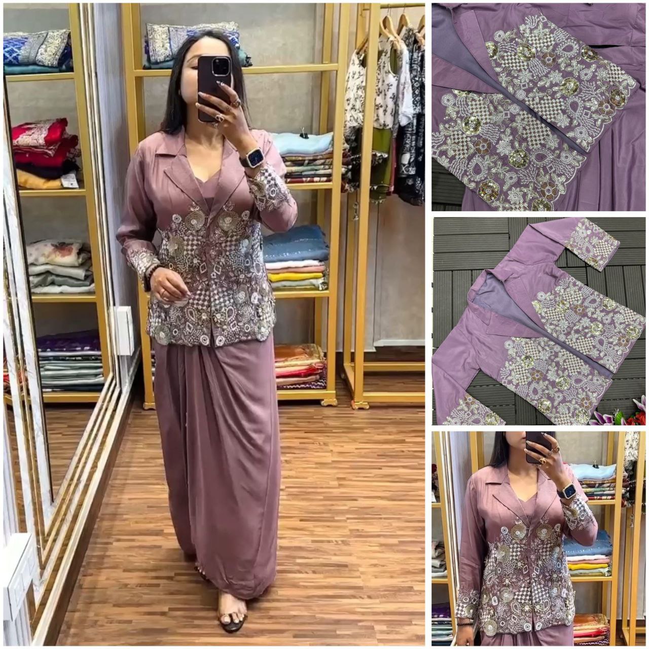 Trending Party Wear Koti with Lehenga