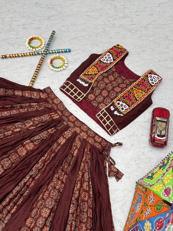 Navratri Special Lehenga Choli with 6 meter Big Flair With Jacket