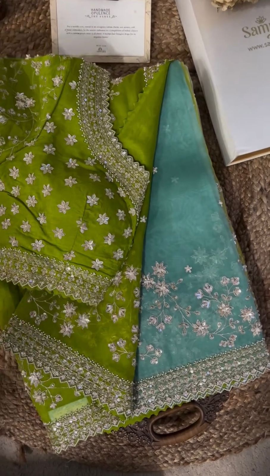 Looking some one for this same colour beautiful Designer Saree on Tibby silk Febric with Thred & Sequnce work with Digital Print and Blouse on Mono Benglori Silk Febric With Thred & Sequnce work
