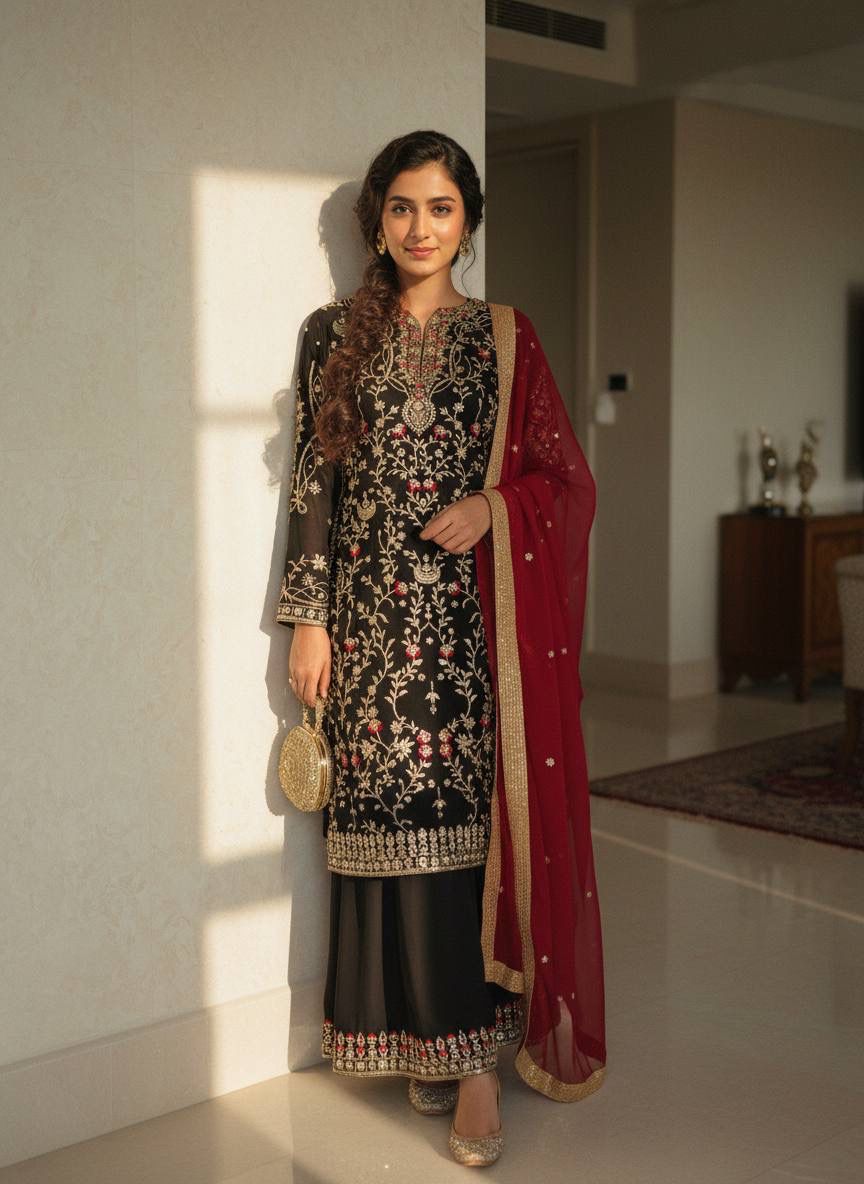 ENHANCE THE BEAUTY OF YOUR WARDROBE WITH THIS NEWLY LAUNCHED KURTI & PLAZZO SET8