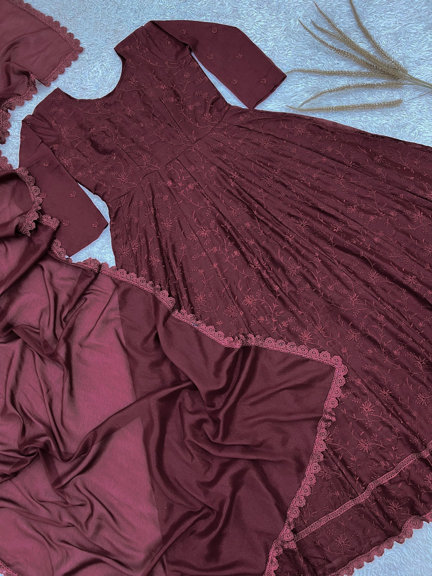 2 PIECE STYLISH GOWN WITH BEAUTIFUL DUPATTA